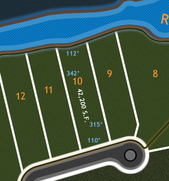 River Bluffs Lot Diagram