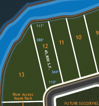 River Bluffs Lot Diagram