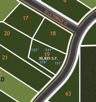 River Bluffs Lot Diagram