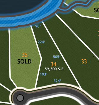 River Bluffs Lot Diagram